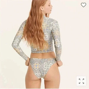 J.Crew Active curved waist cheeky bikini bottom kaleidoscope print Size 2X NWT